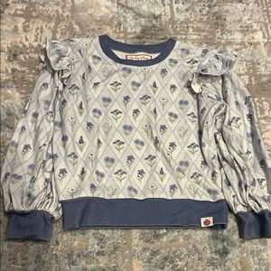 Cheeky Plum Blue Floral Sweatshirt